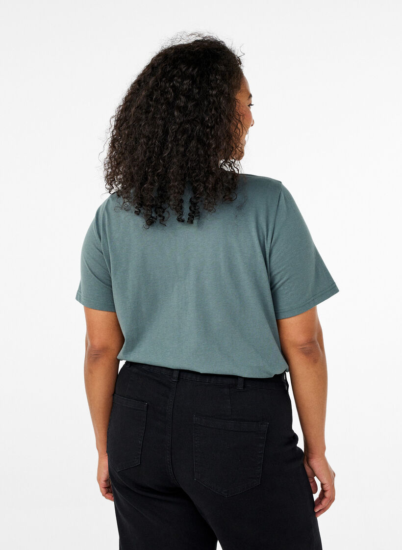 FLASH - T-shirt with motif, Green, Model image number 2