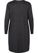 Knee-length jersey dress with ties, Dark Grey Melange, Packshot image number 1
