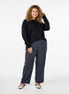Sweatshirt with crew neck, Black, Model image number 1