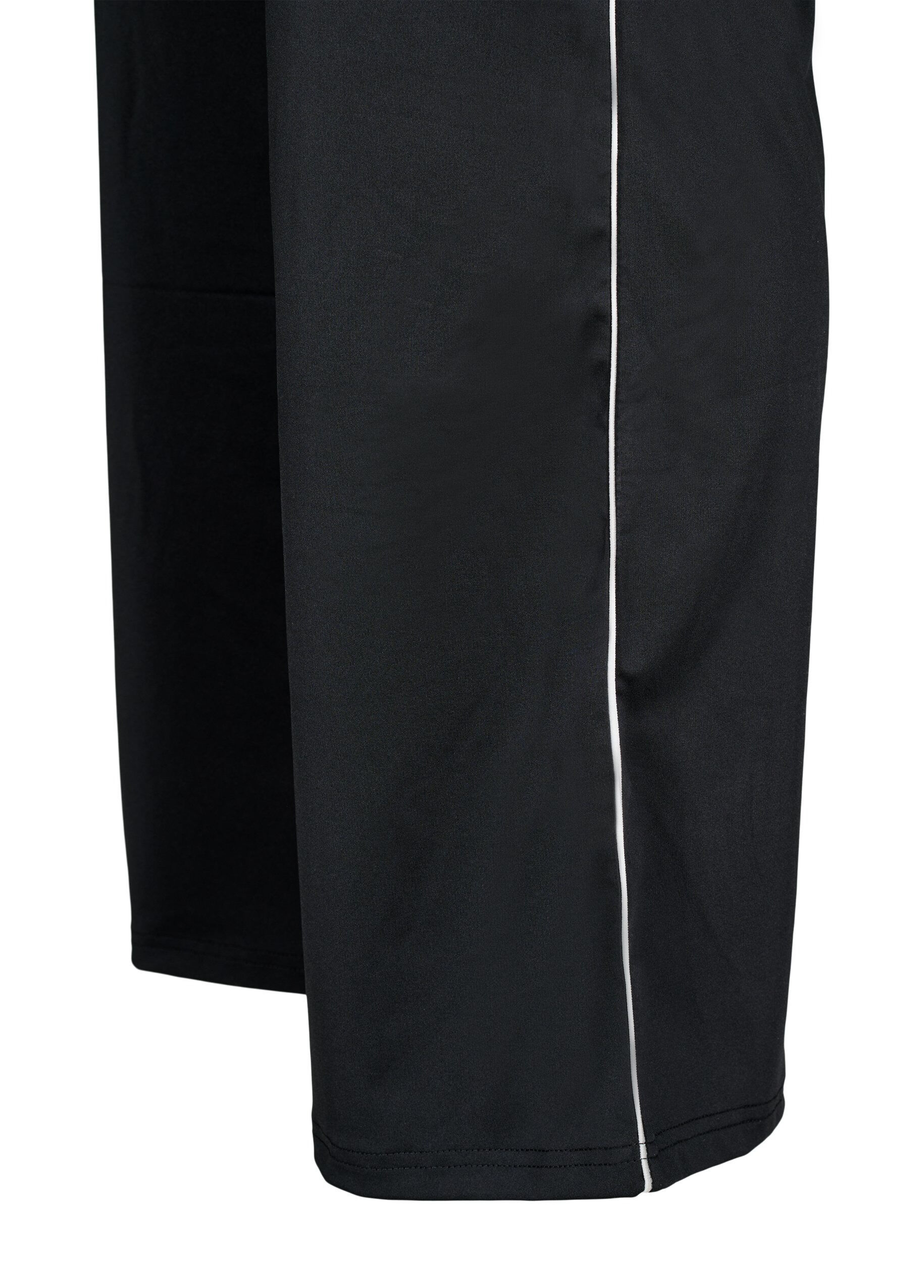 Zizzifashion Flared workout pants with contrast piping, Black, Packshot image number 3
