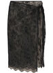 Lace wrap skirt with tie-fastening, Black, Packshot image number 0