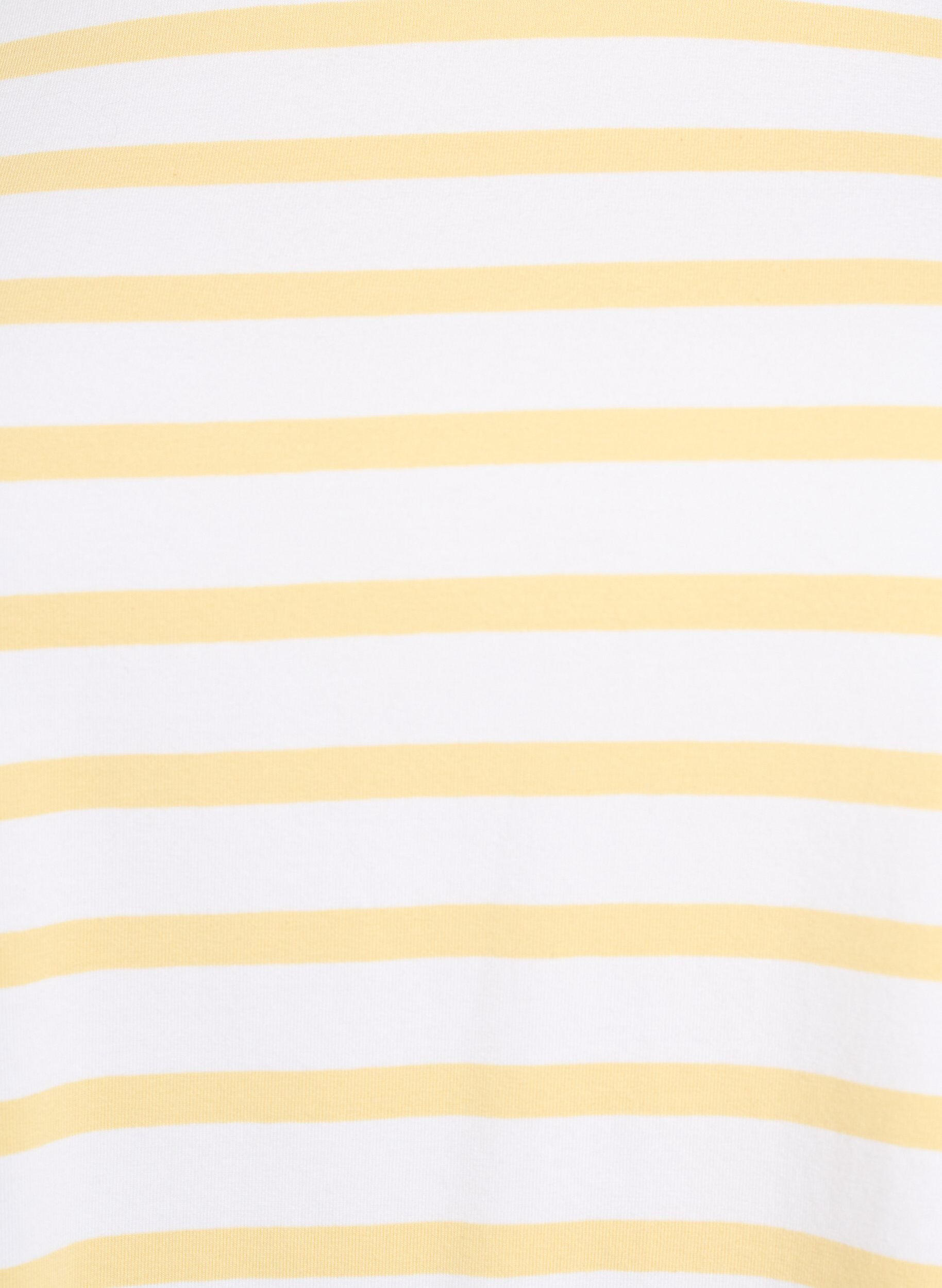 Zizzifashion Striped T-shirt in organic cotton, Yellow, Packshot image number 2