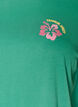 Organic cotton T-shirt with back print, Green, Packshot image number 2