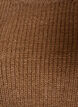 Knitted blouse with ribbed texture and button details, Brown, Packshot image number 2