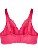 Padded lace bra with underwire, Pink, Packshot image number 1