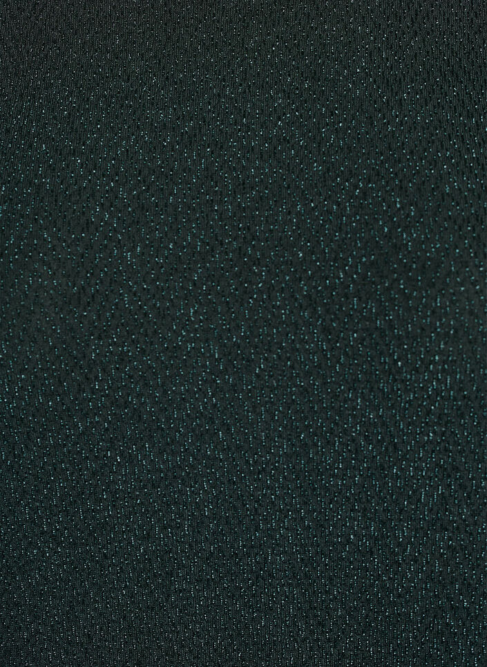 Blouse with glitter pattern and 3/4 sleeves, Green, Packshot image number 2