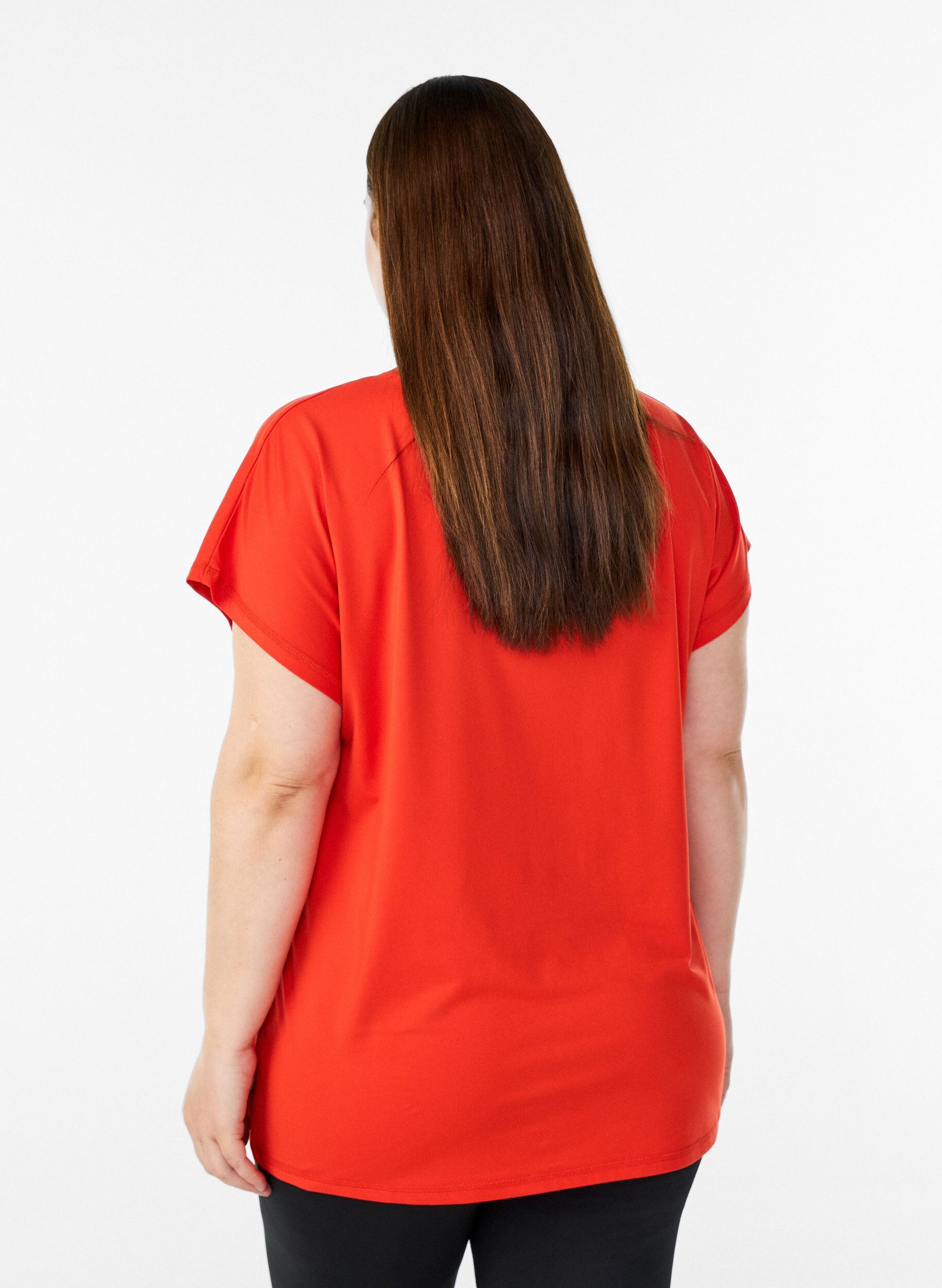 Zizzifashion Solid-coloured training T-shirt, Orange, Model image number 2