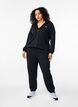 Sweatpants with textured detail, Black, Model image number 3