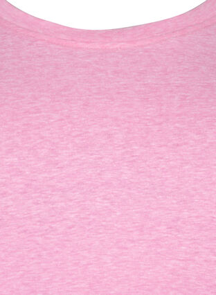 Melange t-shirt with short sleeves, Rosebloom Mél, Packshot image number 2