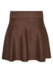 Short knitted A-line skirt, Brown, Packshot image number 1