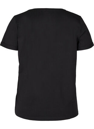 Sports t-shirt with print, Black, Packshot image number 1