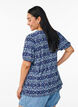 Patterned blouse with short sleeves, Blue, Model image number 2