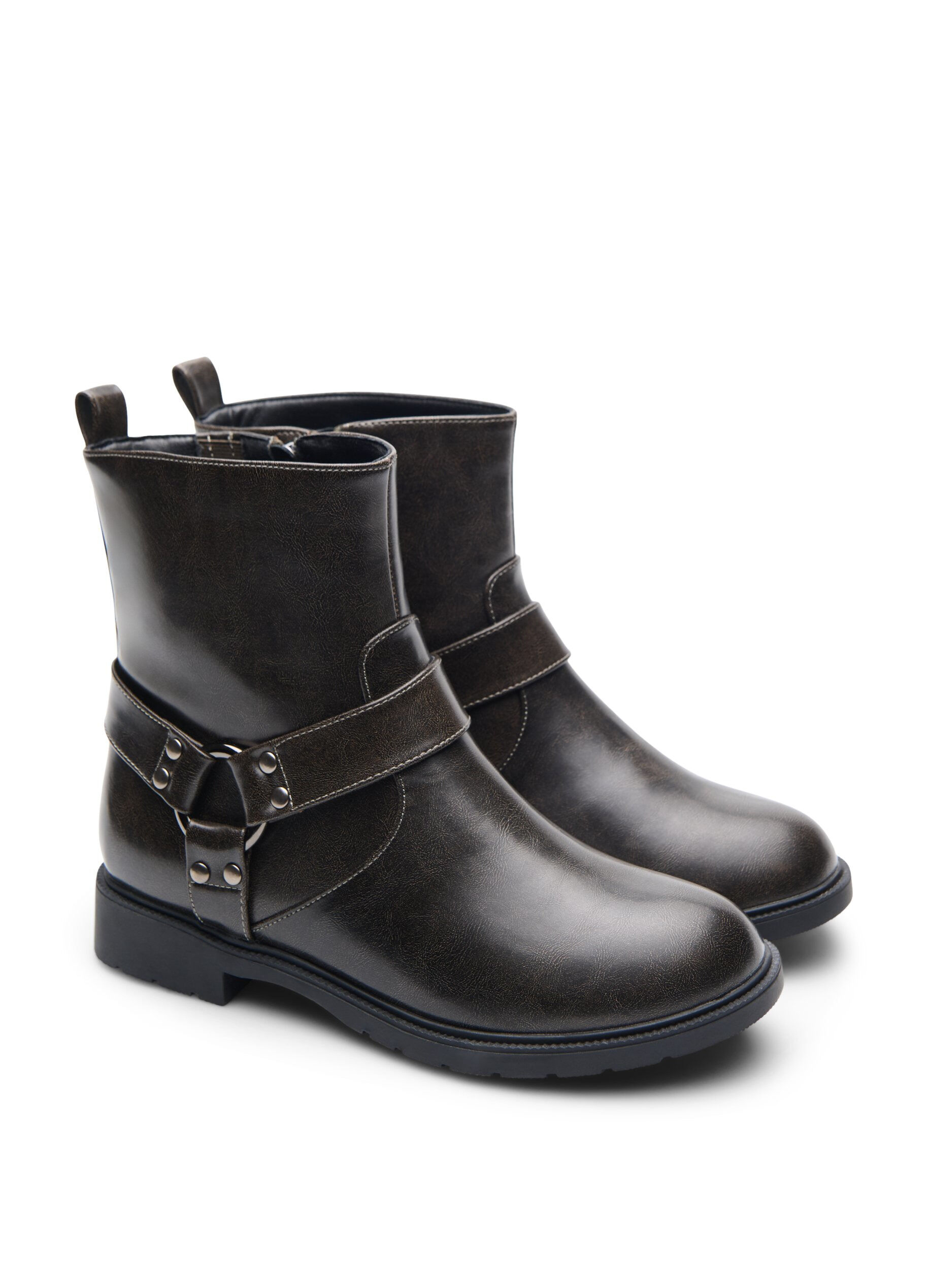 ZizzifashionShort biker boot, Brown, Packshot image number 1