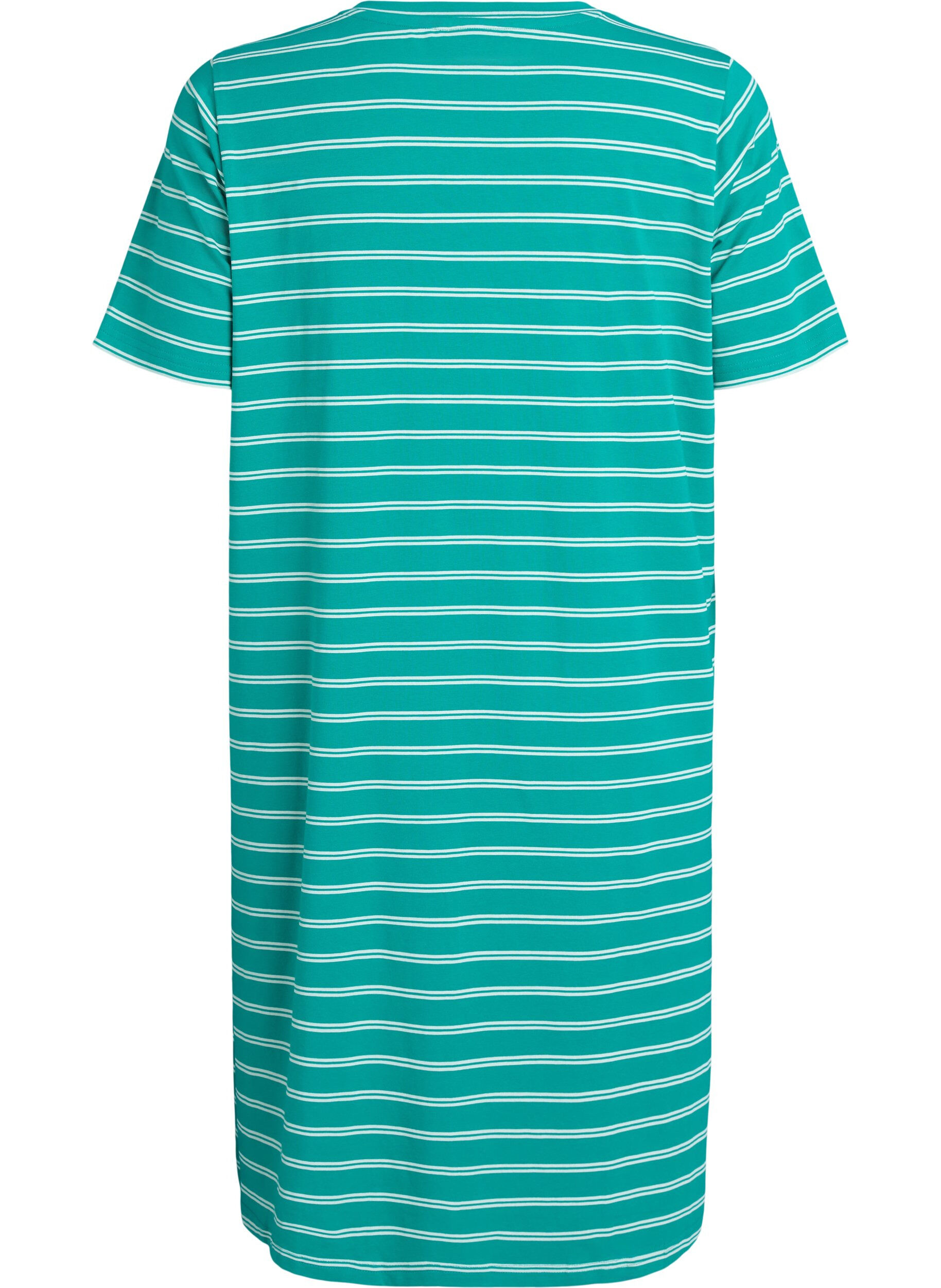 Zizzifashion Cotton dress with twist detail, Green, Packshot image number 1