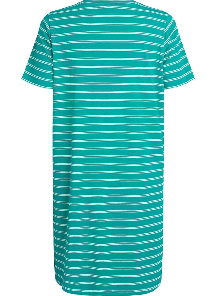 Cotton dress with twist detail, Green, Packshot image number 1