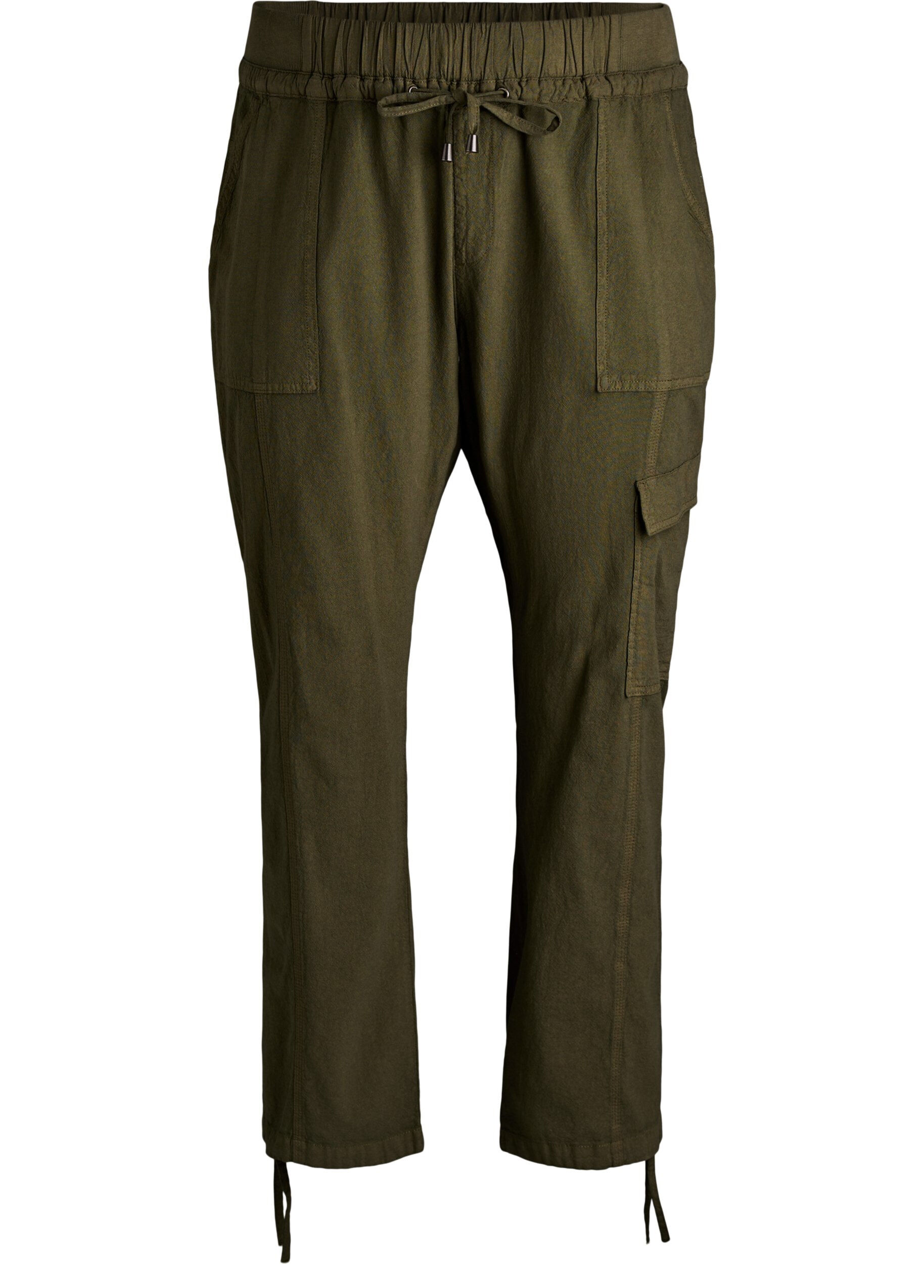 Loose cargo trousers in cotton