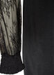 Tunic with sheer lace sleeves, Black, Packshot image number 4