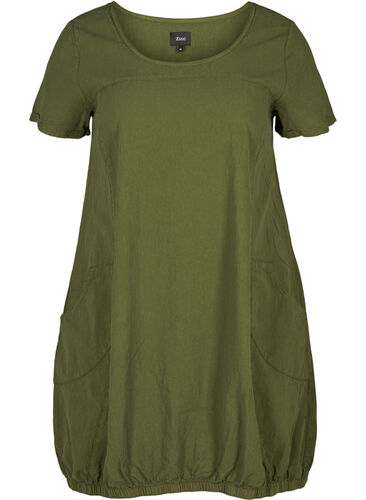 Dress with pockets, Rifle Green, Packshot image number 0