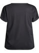 Cotton T-shirt with crochet detail, Black, Packshot image number 1