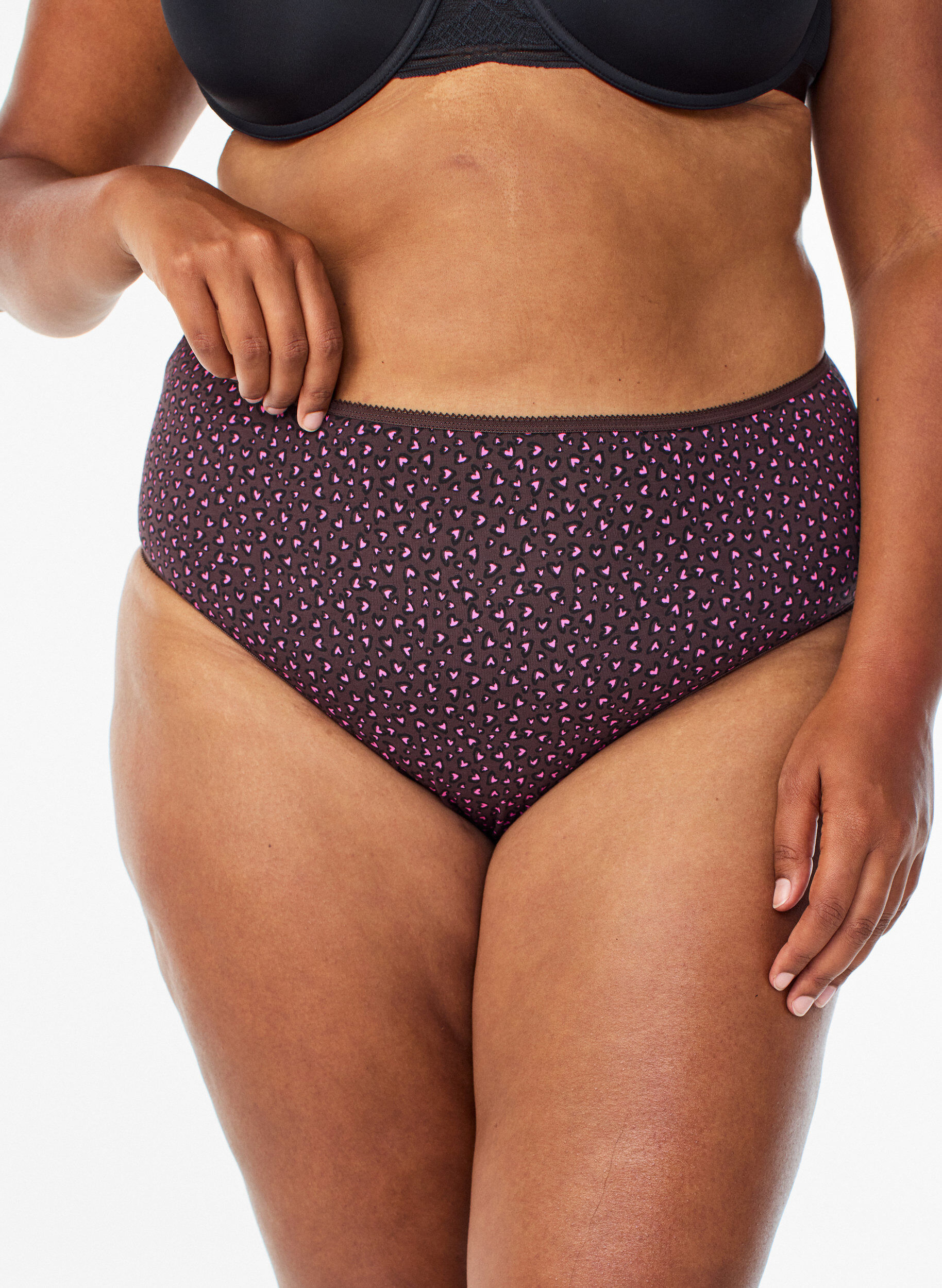 Zizzifashion7-pack of panties with a regular waist, Pink, Model image number 2