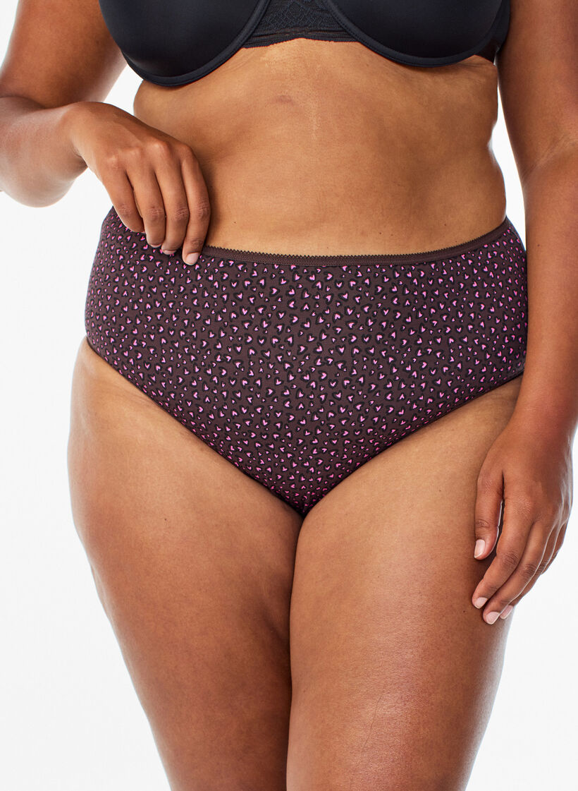 7-pack of panties with a regular waist, Pink, Model image number 2