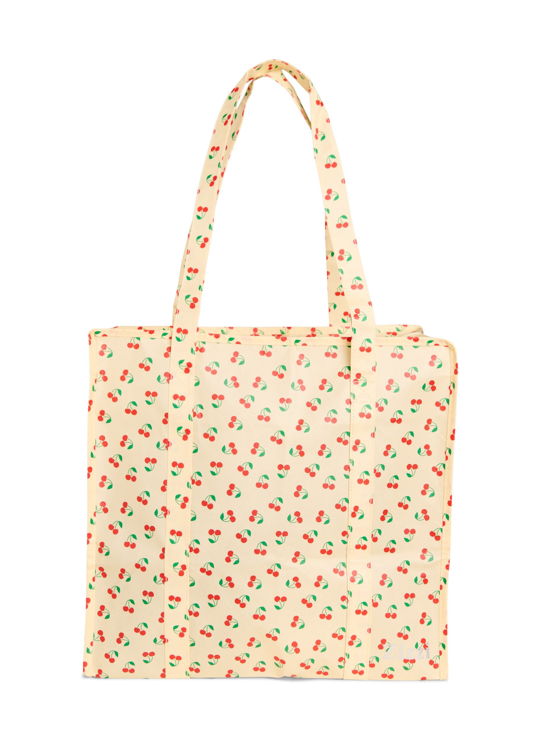 Zizzifashion Shopping bag with zipper, Yellow, Packshot image number 1