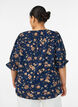 Shirt blouse with 1/2 sleeves, Blue, Model image number 2