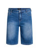 High-waisted denim Bermuda shorts, Light Blue, Packshot image number 0