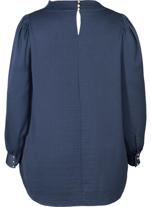 Puff sleeve blouse, Sargasso Sea ASS, Packshot image number 1