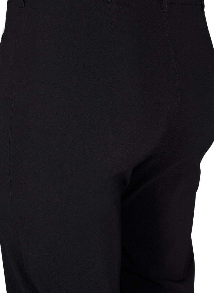 Classic viscose blend trousers, Black, Packshot image number 3