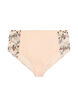 Microfibre panties with embroidered floral details, Rose, Packshot image number 0