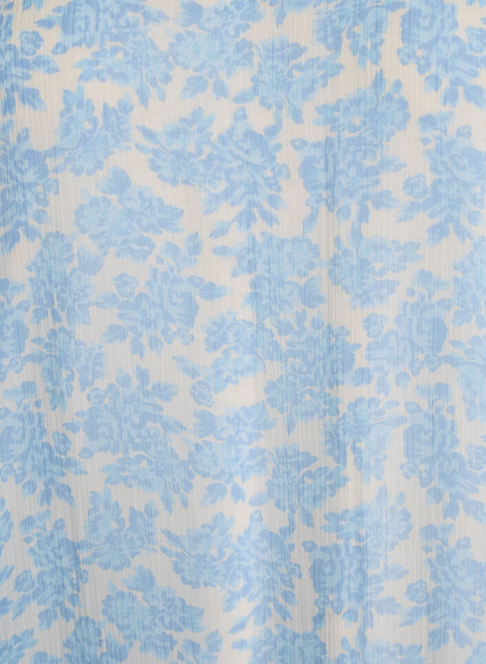 Short chiffon dress with crochet details, Light Blue, Packshot image number 2