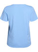 Short sleeve t-shirt with v-neckline, Light Blue, Packshot image number 1