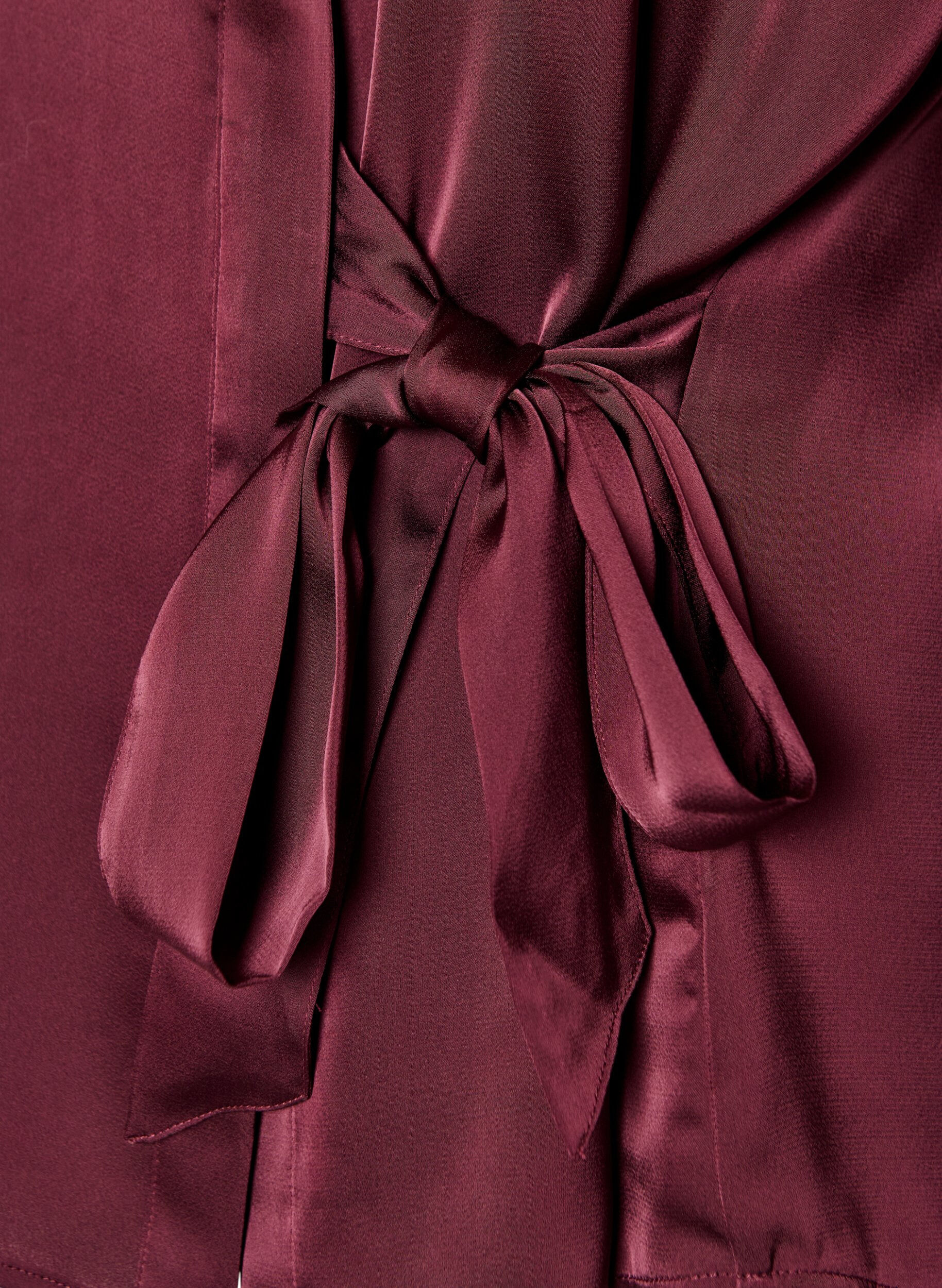 ZizzifashionShirt with a satin look and wrap effect, Red, Packshot image number 3
