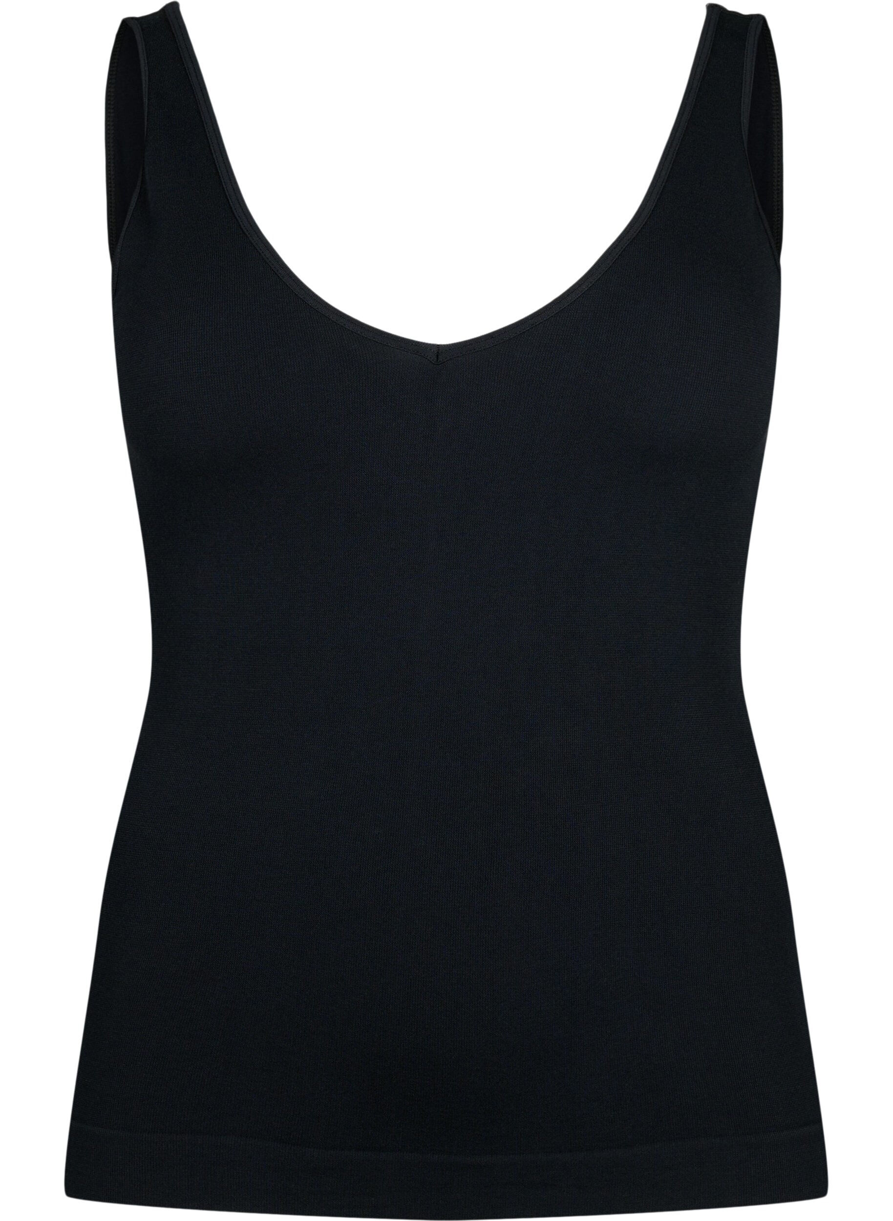 Zizzifashion Seamless top in modal, Black, Packshot image number 0