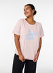 T-shirt with motif, Red, Model image number 0