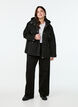 Short spring jacket with detachable hood, Black, Model image number 1