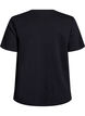 Basic V-neck T-shirt in organic cotton, Black, Packshot image number 1