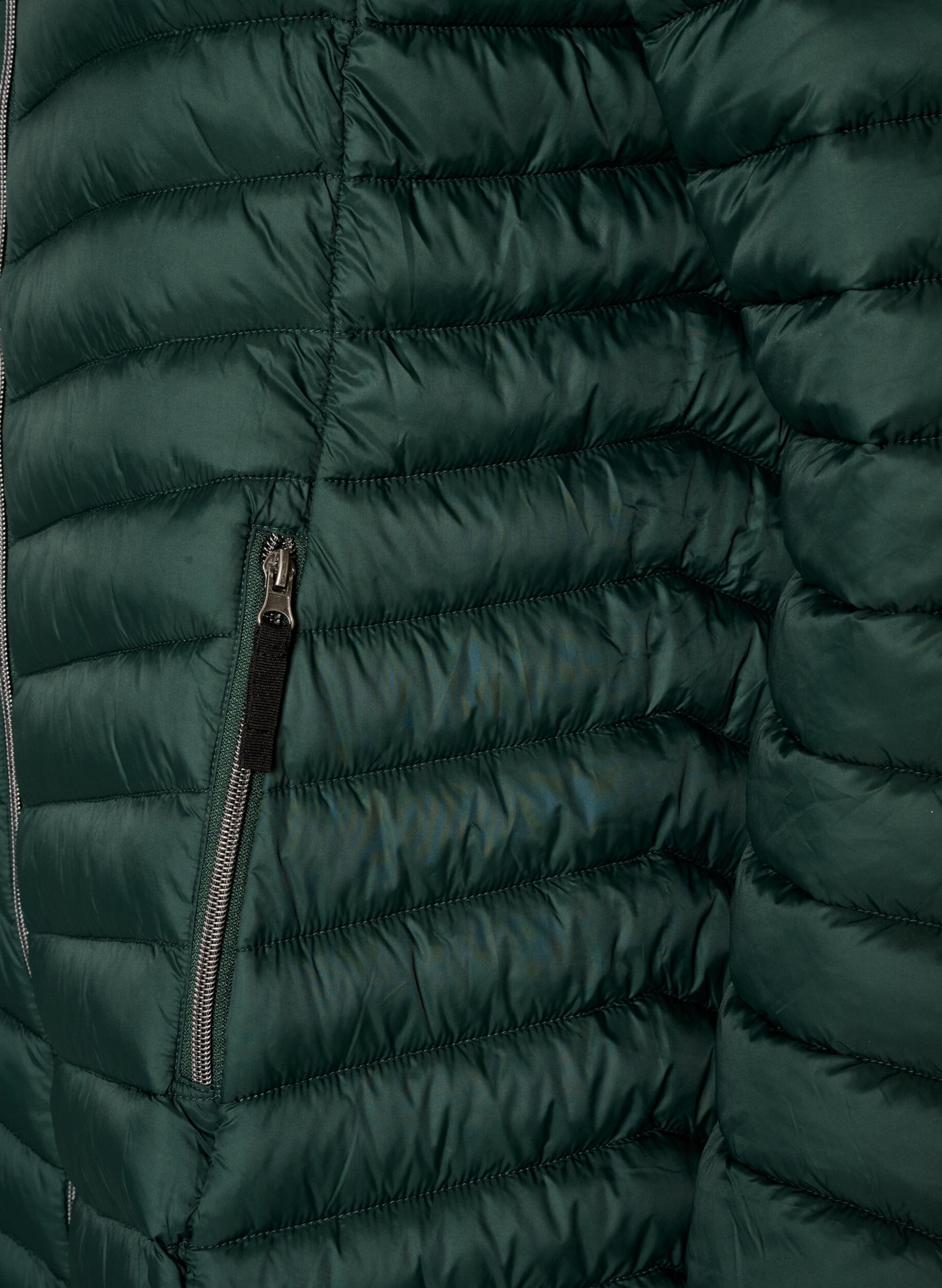 ZizzifashionLightweight jacket with pockets and detachable hood, Green, Packshot image number 3