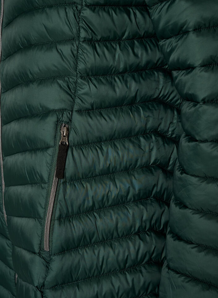 Lightweight jacket with pockets and detachable hood, Green, Packshot image number 3