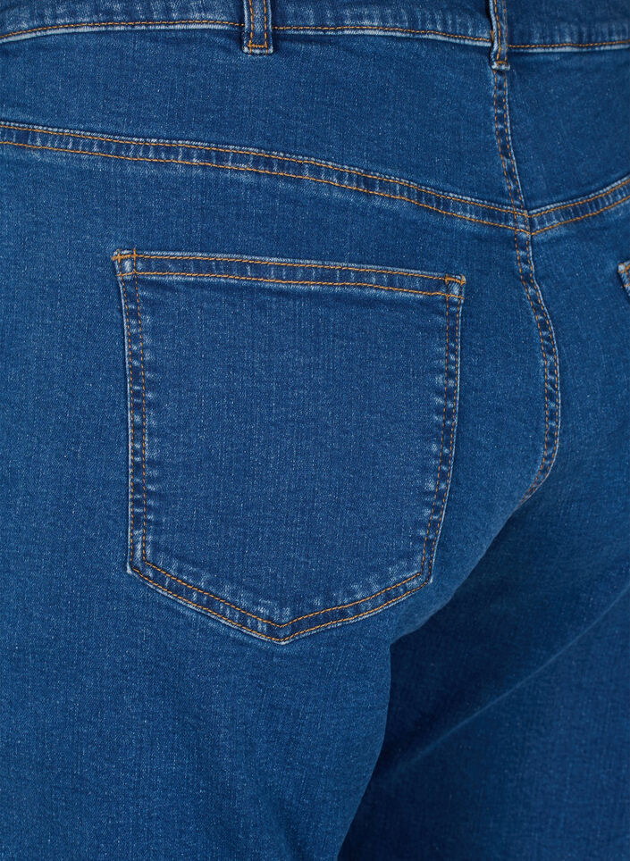 Cropped Vera jeans with a straight fit, Blue, Packshot image number 3