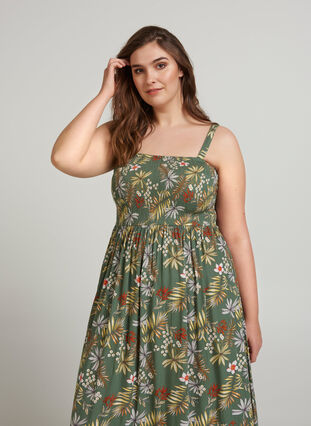 Dress, GREEN TROPIC, Model image number 0