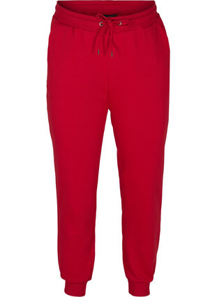 Loose sweatpants with pockets, Red, Packshot image number 0