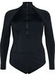	 Swimsuit with long sleeves, Black, Packshot image number 0