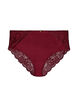 Panties with lace and a bow detail at the back, Dark Bordeaux, Packshot image number 0