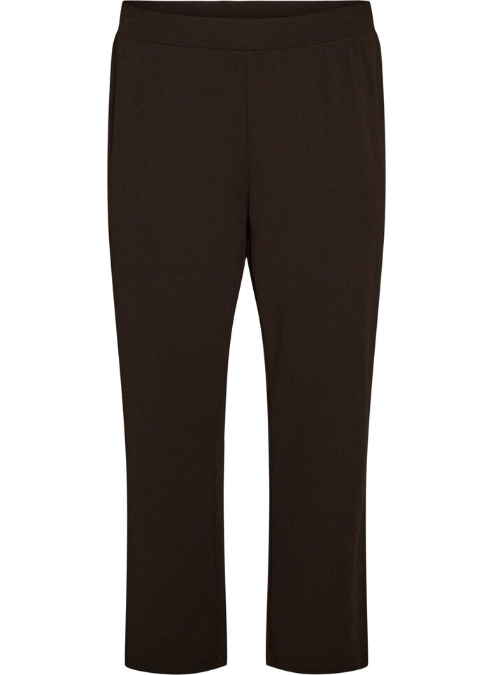 Straight fit trousers, Brown, Packshot image number 0