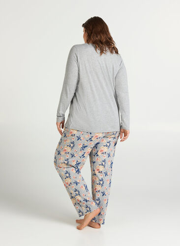 Pyjama bottoms, LGM AOP FLOWER, Model image number 0