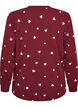 Printed night top, Red, Packshot image number 1