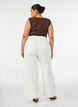 Myra high-waist wide fit jeans, White, Model image number 1