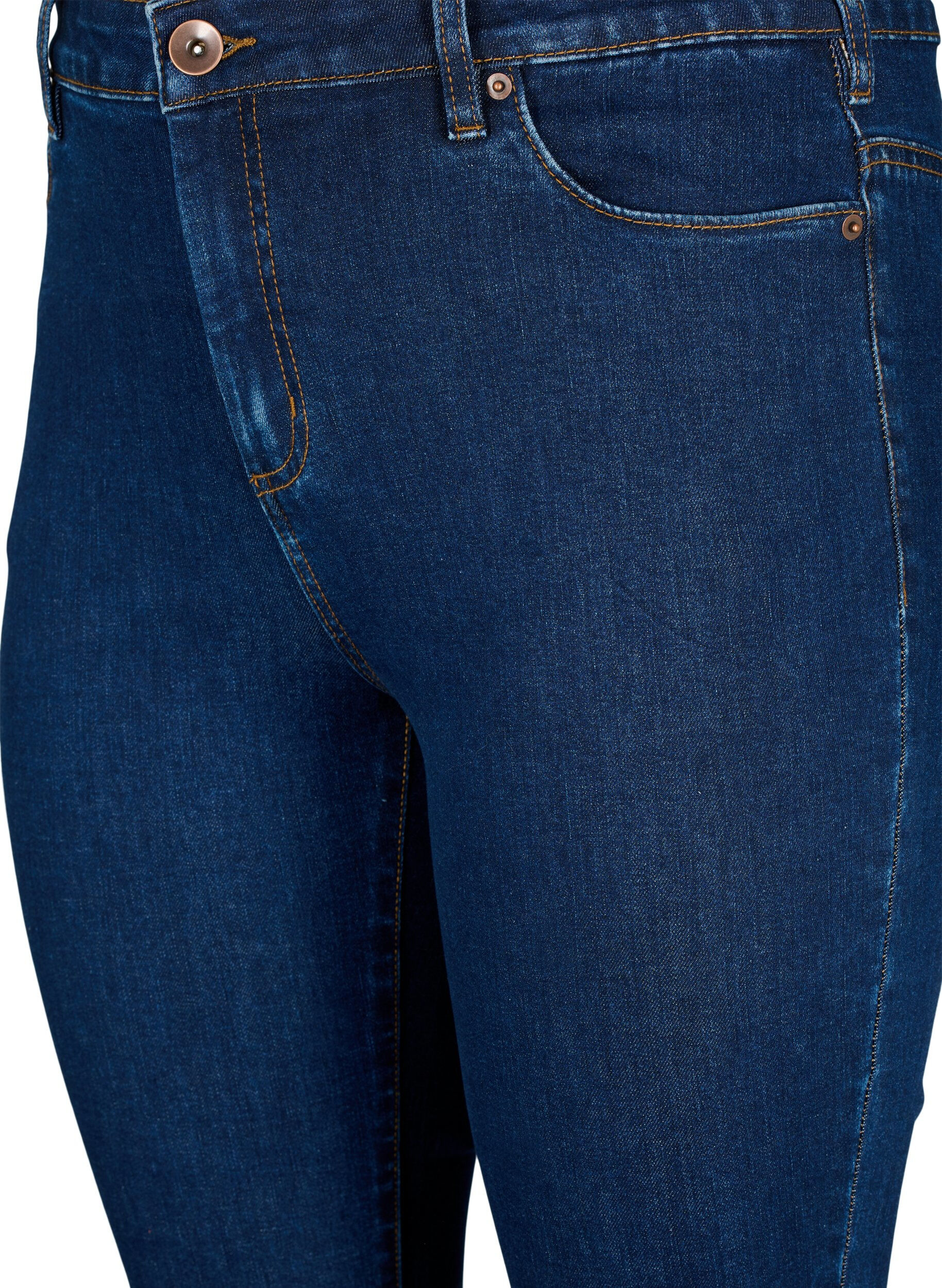 ZizzifashionAmy jeans with a high waist and super slim fit, Blue, Packshot image number 2